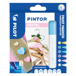 Pintor Medium 6-pack Pastel i gruppen Penne / Kunstnerpenne / Illustrationmarkers hos Pen Store (109493)