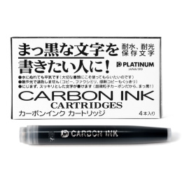 Carbon Ink Cartridge 4 pcs i gruppen Penne / Pentilbehør / Fyldepenne blæk / Fyldepennepatroner hos Pen Store (109788)