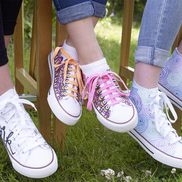 4500 Tekstilmarker 066 Neon Orange i gruppen Hobby & Kreativitet / Farver / Tekstilfarve og tekstiltusch hos Pen Store (110337)