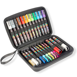 Posca Marker 24-sæt Rubbercase i gruppen Penne / Kunstnerpenne / Illustrationmarkers hos Pen Store (110396)