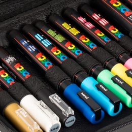 Posca Marker 24-sæt Rubbercase i gruppen Penne / Kunstnerpenne / Illustrationmarkers hos Pen Store (110396)