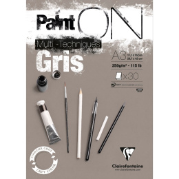 Paint'ON Multi-Techniques Gris A3 i gruppen Papir & Blok / Kunstnerblok / Mixed media-blok hos Pen Store (110415)