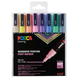 Posca PC-3M Pastel Colours 8-sæt i gruppen Penne / Kunstnerpenne / Illustrationmarkers hos Pen Store (110427)