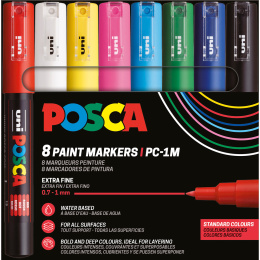 Posca PC-1MC Standard Colours 8-sæt i gruppen Penne / Kunstnerpenne / Illustrationmarkers hos Pen Store (110436) Posca PC-1MC Standard Colours 8-sæt i gruppen Penne / Kunstnerpenne / Illustrationmarkers hos Pen Store (110436)