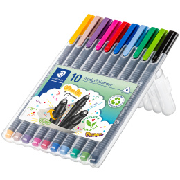 Triplus Fineliner sæt 10 stk i gruppen Penne / Kunstnerpenne / Tusser hos Pen Store (110868)