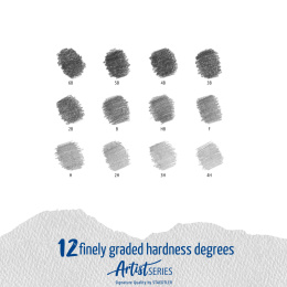 Mars Lumograph sæt 12 stk Design i gruppen Kunstnerartikler / Kridt og blyanter / Grafit og blyant hos Pen Store (110871)