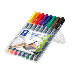 Lumocolor permanent Superfine sæt 8 stk i gruppen Penne / Mærkning og kontor / Markeringspenne hos Pen Store (111072)