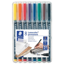 Lumocolor permanent Medium sæt 8 stk i gruppen Penne / Mærkning og kontor / Markeringspenne hos Pen Store (111074)