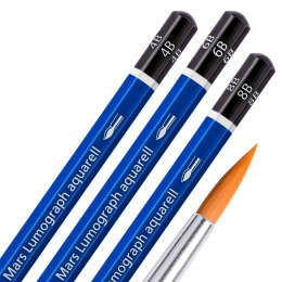 Mars Lumograph Aqua 5-sæt i gruppen Penne / Kunstnerpenne / Akvarelblyanter hos Pen Store (111230)