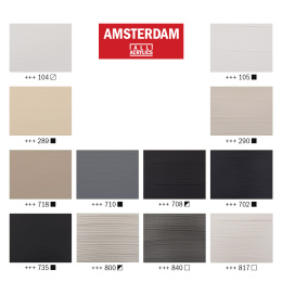 Akryl Grey Sæt 12 x 20 ml i gruppen Kunstnerartikler / Kunstnerfarver / Akrylmaling hos Pen Store (111749)