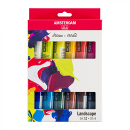 Akryl Landscape Sæt 12 x 20 ml i gruppen Kunstnerartikler / Kunstnerfarver / Akrylmaling hos Pen Store (111750)