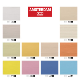 Akryl Pastel Sæt 12 x 20 ml i gruppen Kunstnerartikler / Kunstnerfarver / Akrylmaling hos Pen Store (111752)