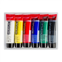 Akryl General Selection Sæt 6 x 20 ml i gruppen Kunstnerartikler / Kunstnerfarver / Akrylmaling hos Pen Store (111755)