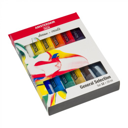 Acrylic Standard Sæt 12 x 20 ml i gruppen Kunstnerartikler / Farver / Akrylmaling hos Pen Store (111757)