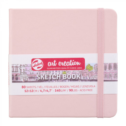 Skitsebog Pastel Pink 12x12 cm i gruppen Papir & Blok / Kunstnerblok / Skitsebøger hos Pen Store (111776)