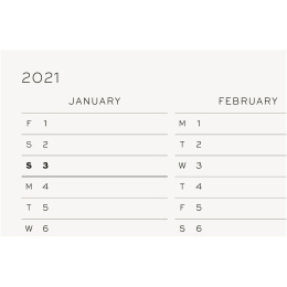 Kalendere 2021 12M Weekly Planner A4 Black i gruppen Papir & Blok / Kalendere / 12 mdr kalendere hos Pen Store (112298)