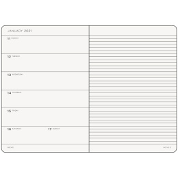 Kalendere 2021 12M Weekly Planner A5 Port Red i gruppen Papir & Blok / Kalendere / 12 mdr kalendere hos Pen Store (112311)