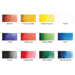 Watercolor System x 12 i gruppen Kunstnerartikler / Kunstnerfarver / Akvarelmaling hos Pen Store (112512)
