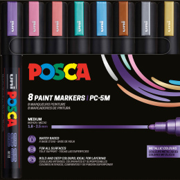 PC-5M Metallic Colours 8-sæt i gruppen Penne / Kunstnerpenne / Illustrationmarkers hos Pen Store (112630)