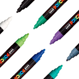 Posca PC-5M Cool Colours 8-sæt i gruppen Penne / Kunstnerpenne / Illustrationmarkers hos Pen Store (112632)