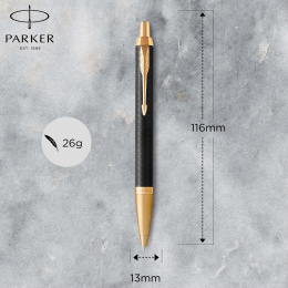 IM Premium Black/Gold Kuglepen i gruppen Penne / Fine Writing / Kuglepenne hos Pen Store (112682)