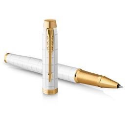 IM Premium Pearl/Gold Rollerball i gruppen Penne / Fine Writing / Rollerballpenne hos Pen Store (112689)