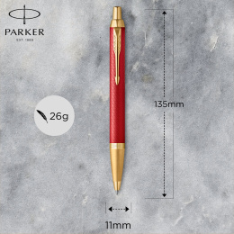 IM Premium Red/Gold Kuglepen i gruppen Penne / Fine Writing / Kuglepenne hos Pen Store (112690)