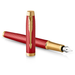 IM Premium Red/Gold Fyldepen Fine i gruppen Penne / Fine Writing / Fyldepenne hos Pen Store (112692)