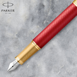 IM Premium Red/Gold Fyldepen Fine i gruppen Penne / Fine Writing / Fyldepenne hos Pen Store (112692)