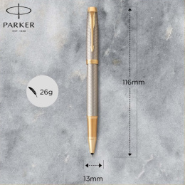 IM Premium Silver/Gold Rollerball i gruppen Penne / Fine Writing / Rollerballpenne hos Pen Store (112701)