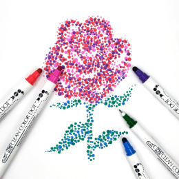Clean Color DOT Pen 6-sæt i gruppen Penne / Kunstnerpenne / Illustrationmarkers hos Pen Store (125138)