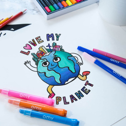 Coloring Poster - Love My Planet i gruppen Hobby & Kreativitet / Skabe / Håndværk og DIY hos Pen Store (125518)