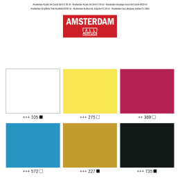 Akryl Ink Basic Set 6 x 30 ml i gruppen Kunstnerartikler / Kunstnerfarver / Akrylmaling hos Pen Store (125673)