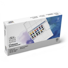 Cotman Akvarellset Paintingbox Plus 24 1/2-kopp i gruppen Kunstnerartikler / Kunstnerfarver / Akvarelmaling hos Pen Store (125832)