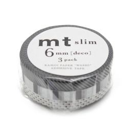 Washi-tape Slim Deco F 3-pack i gruppen Hobby & Kreativitet / Hobbytilbehør / Washi Tape hos Pen Store (126401)