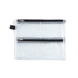 Lomme double-zip Mesh A5 i gruppen Penne / Pentilbehør / Penalhus og etui hos Pen Store (126510)