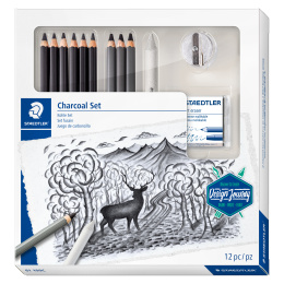 Mixed Lumograph Charcoal set i gruppen Kunstnerartikler / Kridt og blyanter / Kulblyanter og tegnekul hos Pen Store (126614)