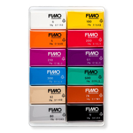 FIMO Professional Modelleringsler Basic colours 12-pack i gruppen Hobby & Kreativitet / Skabe / Modellervoks / Ovnhærdende ler hos Pen Store (126646)