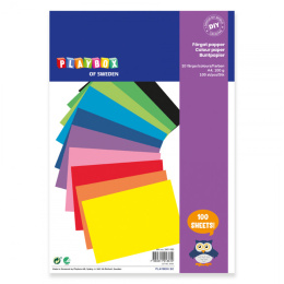 Farvet papir A4 100 st i gruppen Papir & Blok / Kunstnerblok / Farvet papir hos Pen Store (126833)