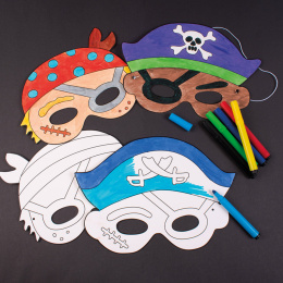 Papirmasker Pirates 12 stk i gruppen Kids / Sjovt og lærerigt / Børnefest hos Pen Store (126871)