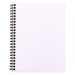 Notebook Spiral Hvid A5 Rutet i gruppen Papir & Blok / Skriv og noter / Skriveblokke og hæfter hos Pen Store (127144)