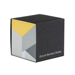 Bauhaus Dessau Cube Yellow i gruppen Papir & Blok / Skriv og noter / Skriveblokke og hæfter hos Pen Store (127244)