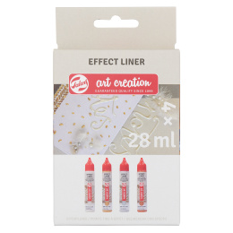 Effect Liner Sæt 4 x 28 ml Standard Pearl i gruppen Hobby & Kreativitet / Farver / Hobbymaling hos Pen Store (127517)
