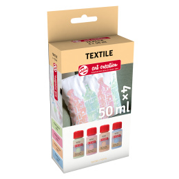 Tekstilfarve Sæt 4 x 50 ml Pastel i gruppen Hobby & Kreativitet / Farver / Tekstilfarve og tekstiltusch hos Pen Store (127584)