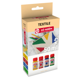 Tekstilfarve Sæt 4 x 50 ml Pearl i gruppen Hobby & Kreativitet / Farver / Tekstilfarve og tekstiltusch hos Pen Store (127586)
