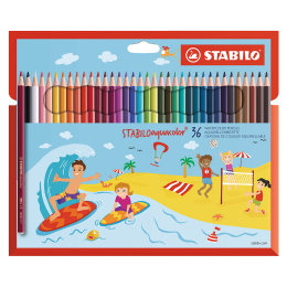 Aquacolor Akvarelblyanter 36-pak i gruppen Kids / Børnepenne / Farveblyanter til børn hos Pen Store (127800)