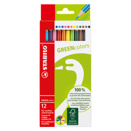 GreenColors Farveblyanter 12-pak i gruppen Penne / Kunstnerpenne / Farveblyanter  hos Pen Store (127802)