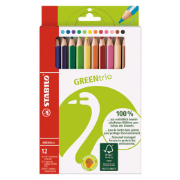 GreenColors Jumbo Farveblyanter 12-pak i gruppen Kids / Børnepenne / Farveblyanter til børn hos Pen Store (127803)