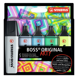 Boss Arty Kolde farver 5-pak i gruppen Penne / Mærkning og kontor / Highlighters hos Pen Store (127811)