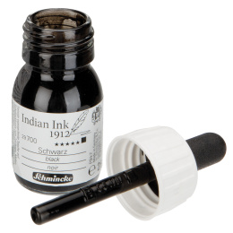 Indian Ink Black 28 ml i gruppen Kunstnerartikler / Kunstnerfarver / Tusch og blæk hos Pen Store (128023)